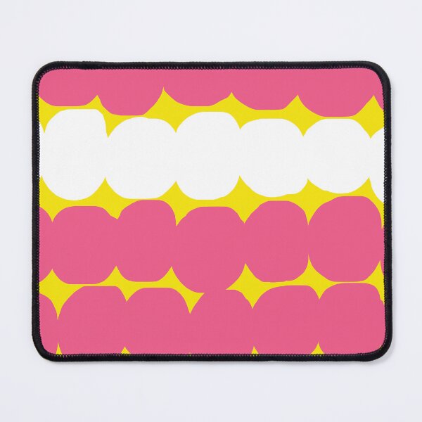 Item preview, Iconic Vintage Bubbly Finnish Pattern in Pink and Yellow designed and sold by Deutschic.