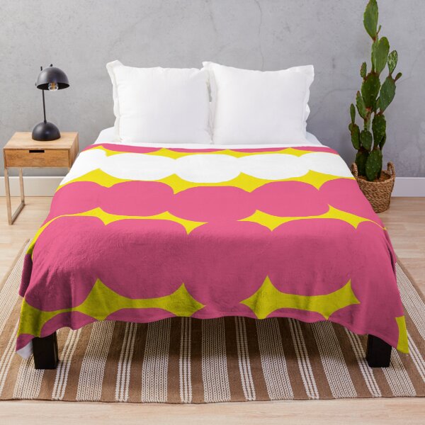 Item preview, Iconic Vintage Bubbly Finnish Pattern in Pink and Yellow designed and sold by Deutschic.