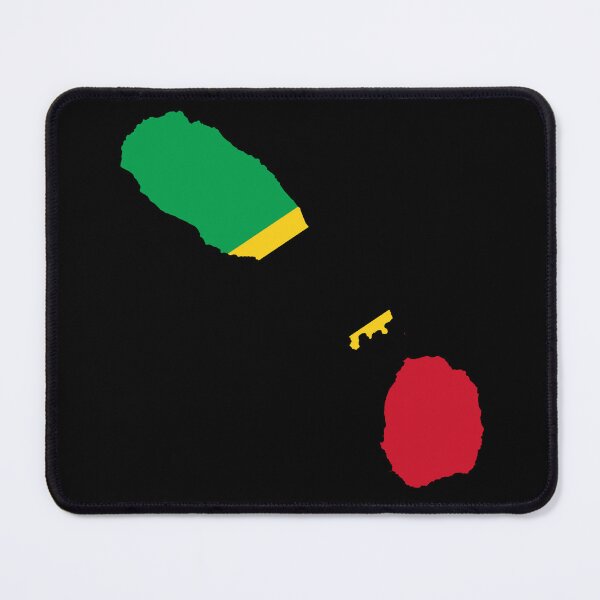 Item preview, Flag Map of Saint Kitts and Nevis designed and sold by feether-store.