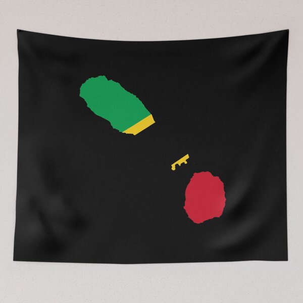 Item preview, Flag Map of Saint Kitts and Nevis designed and sold by feether-store.
