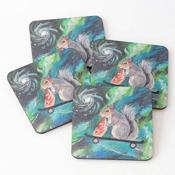 Item preview, ATL Pizza Squirrel, Squirrel Painting designed and sold by Joyful Chaos Art.