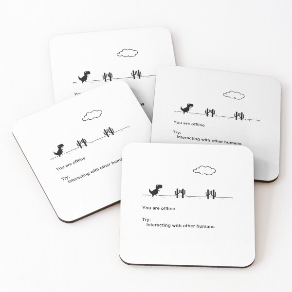 Item preview, You are offline dino game funny meme designed and sold by Lina Khaled.