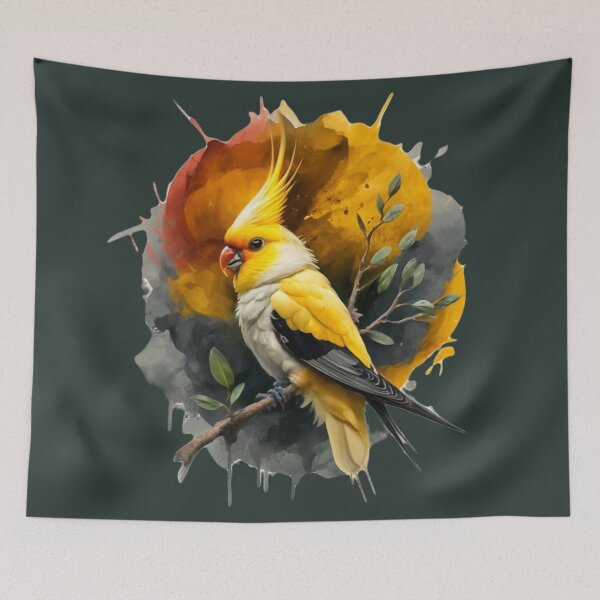 Item preview, A multicoloured cockatoo  designed and sold by NiRia Spot.