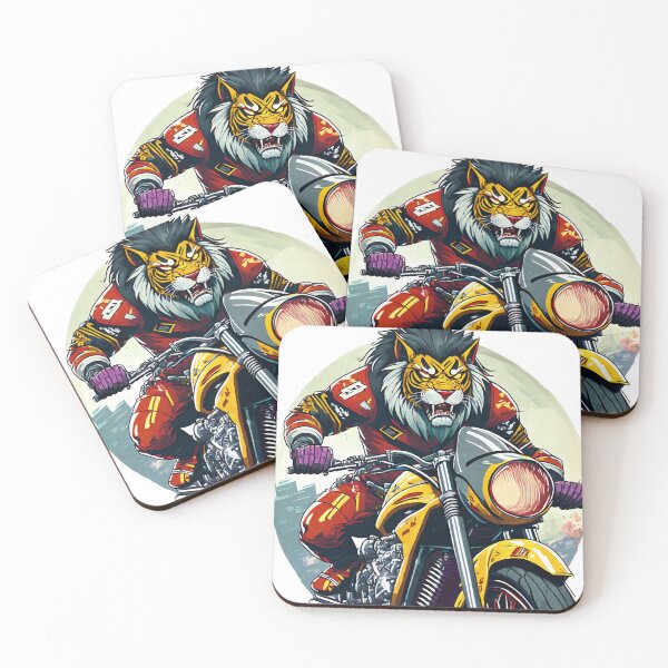 Item preview, Lion riding a Motorcycle designed and sold by BADESIGNZZ.