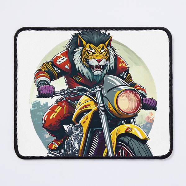 Item preview, Lion riding a Motorcycle designed and sold by BADESIGNZZ.