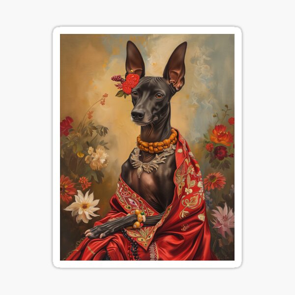 Item preview, Perro de arte popular Xoloitzcuintli designed and sold by Nola Lee Kelsey.