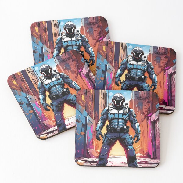 Item preview, Urban Sentinel: Guardian of the Futuristic Metropolis designed and sold by ArtComixHaven.