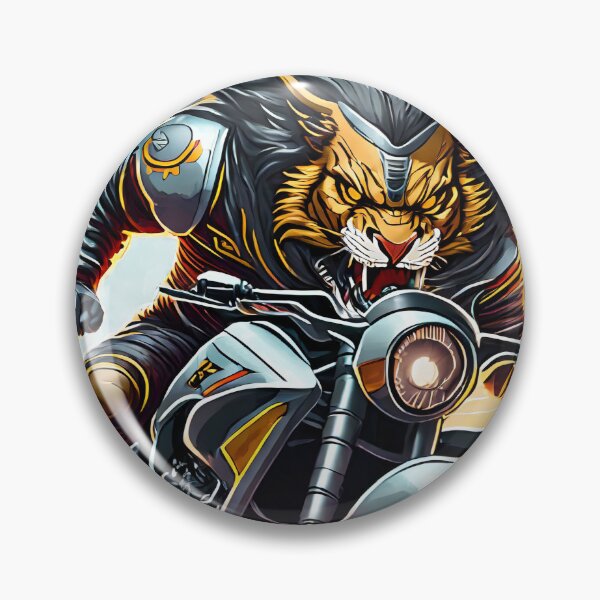Item preview, Wild Lion on a Motorcycle designed and sold by BADESIGNZZ.