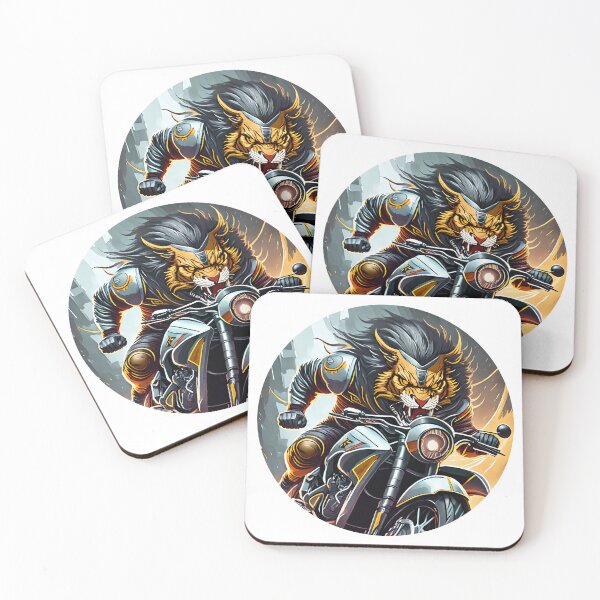 Item preview, Wild Lion on a Motorcycle designed and sold by BADESIGNZZ.