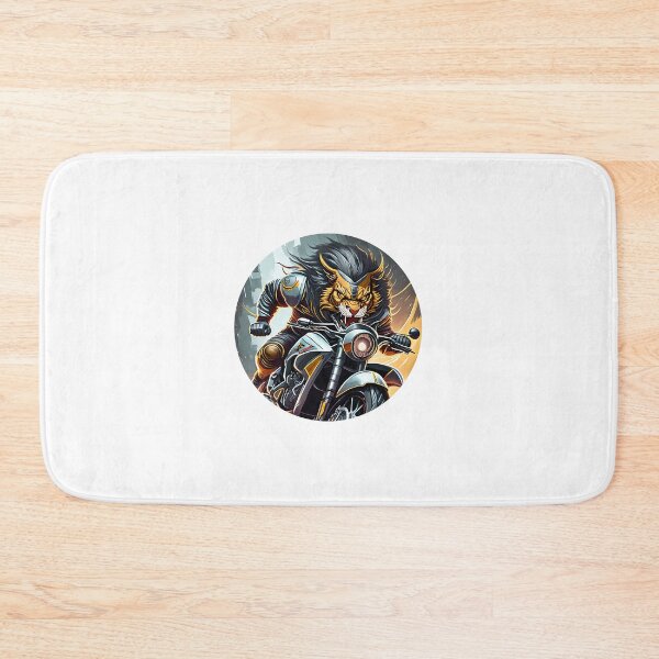Item preview, Wild Lion on a Motorcycle designed and sold by BADESIGNZZ.