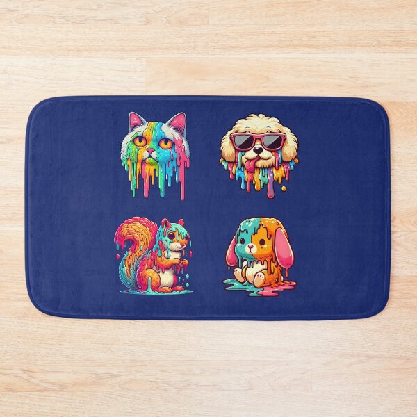 Item preview, Colorful melting animals pack 1 designed and sold by ShreefelDesigns.