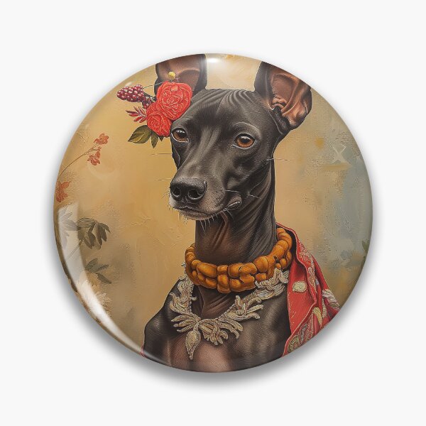 Item preview, Xoloitzcuintli Folk Art Dog designed and sold by Nola Lee Kelsey.