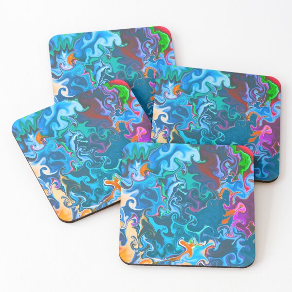 Item preview, Colourful Abstract art pattern designed and sold by Fantacaroo Designs.