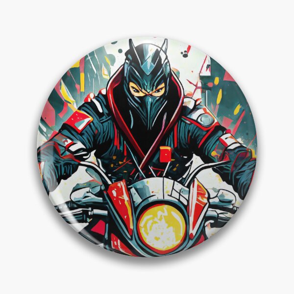 Item preview, Ninja on a Motorcycle designed and sold by BADESIGNZZ.
