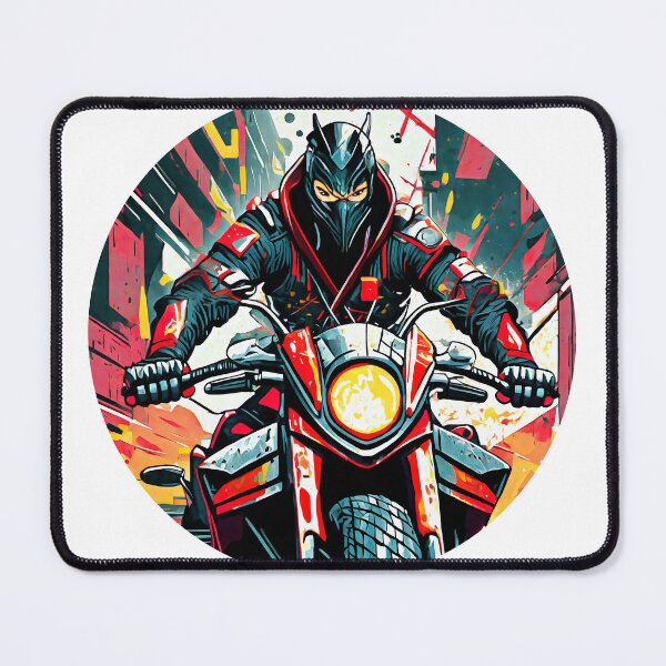 Item preview, Ninja on a Motorcycle designed and sold by BADESIGNZZ.
