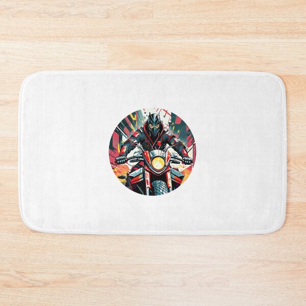 Item preview, Ninja on a Motorcycle designed and sold by BADESIGNZZ.