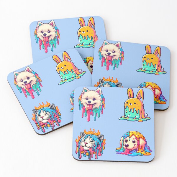 Item preview, Colorful melting pets pack 2 designed and sold by ShreefelDesigns.