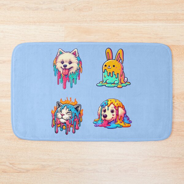 Item preview, Colorful melting pets pack 2 designed and sold by ShreefelDesigns.