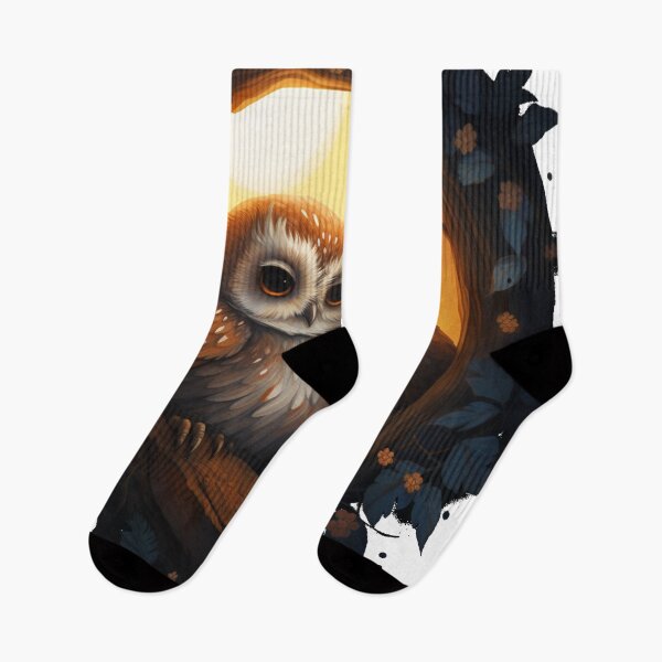 Item preview, Twilight Serenity: Owls in a Tree Hollow designed and sold by dungeonwarriors.