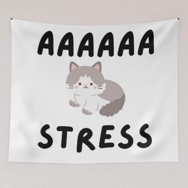Item preview, Stressed Cat  designed and sold by vanvanxoxo.