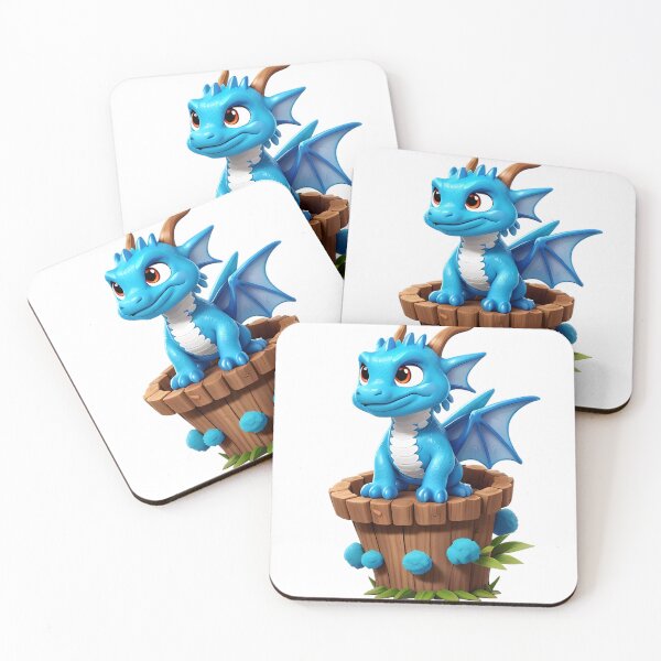 Item preview, Funny blue dragon designed and sold by EightMustangs.