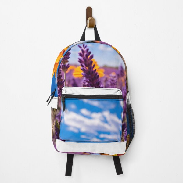 Item preview, A sunflower in a field of purple flowers designed and sold by johndesign88.