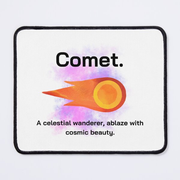 Item preview, Comet. A celestial wanderer, ablaze with cosmic beauty. designed and sold by Kubala.