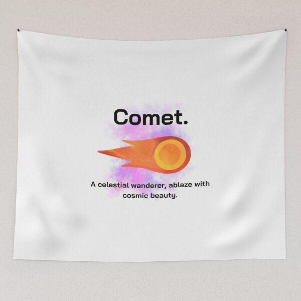 Item preview, Comet. A celestial wanderer, ablaze with cosmic beauty. designed and sold by Kubala.