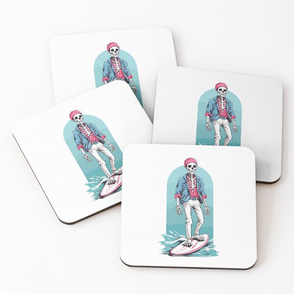 Item preview, Preppy Skeleton Surfing designed and sold by Bomba Visual.