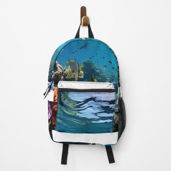 Item preview, A coral reef with fish and corals designed and sold by johndesign88.