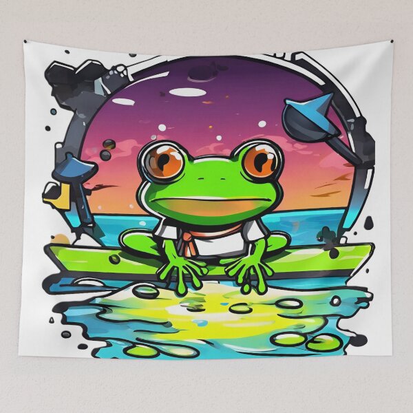 Item preview, Frogscape Wonders: Artistic Amphibian Delights(3) designed and sold by CoolEnthusias.