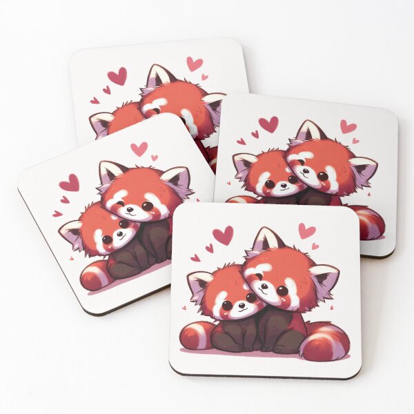 Item preview, Red Panda Couple Valentine's Day designed and sold by LemuellTrends.