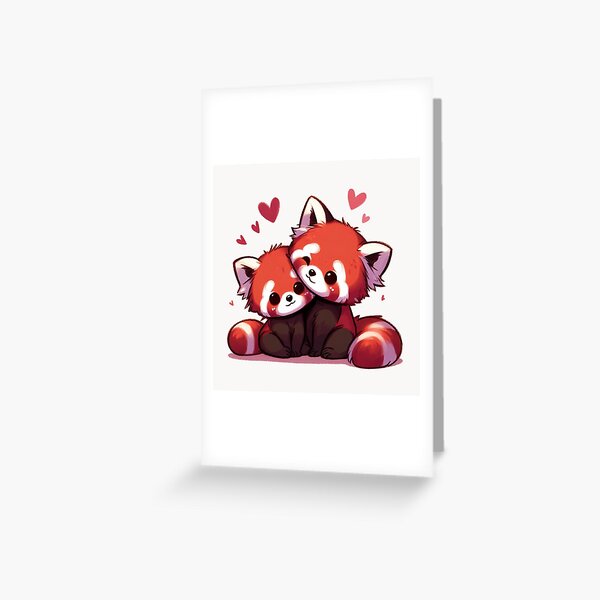 Item preview, Red Panda Couple Valentine's Day designed and sold by LemuellTrends.