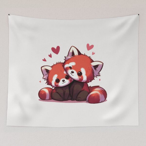 Item preview, Red Panda Couple Valentine's Day designed and sold by LemuellTrends.