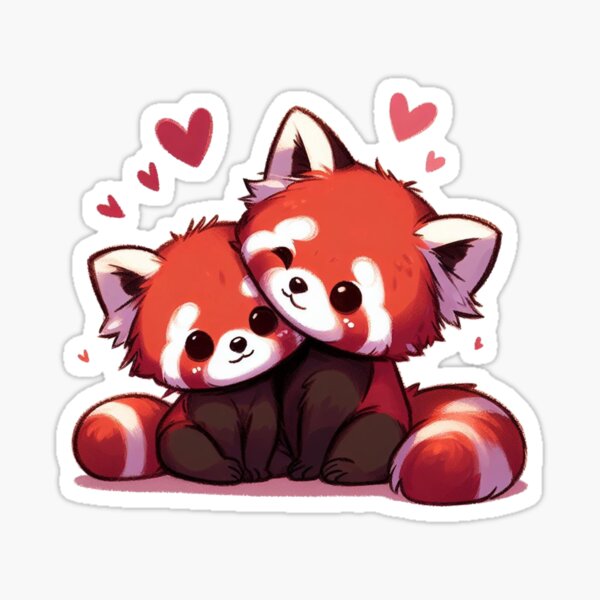 Kawaii Red Panda Couple Part-Cotton Hoodie – Kawaiies