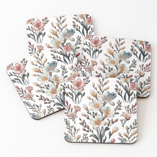 Item preview, Freesia Whispers: Captivating Floral Pattern designed and sold by ProjectNoah.
