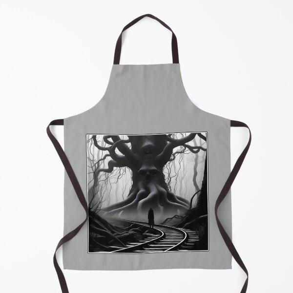 Item preview, Scary Train Tracks Eerie Train Trip Destination in Black and White designed and sold by Beachy.