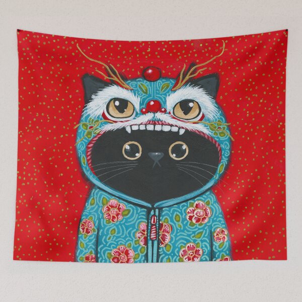 Item preview, Kitty In A Dragon Hoodie designed and sold by KilkennyCat Art.