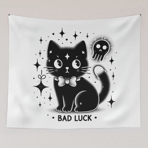 Item preview, Black Cat Bad Luck  designed and sold by DarkDoodlDesign.