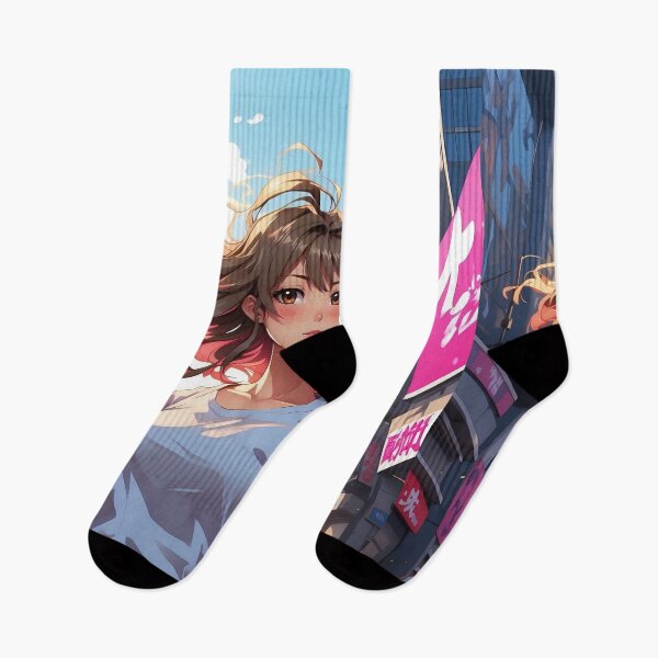Item preview, Urban Dreamscape: Anime Casual Elegance Vibrant Metropolis designed and sold by ArtComixHaven.