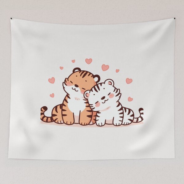 Item preview, Tiger Couple Valentine's Day designed and sold by LemuellTrends.