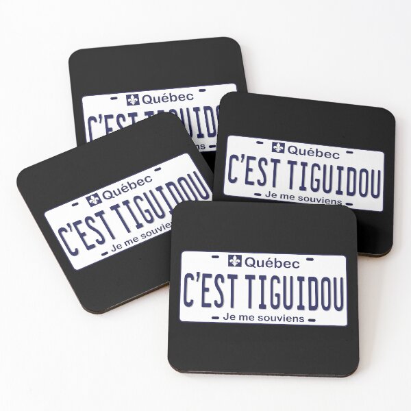 Item preview, C’est tiguidou Quebec License Plate designed and sold by BahayProduction.