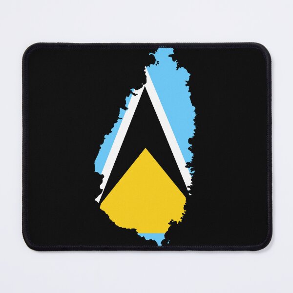 Item preview, Flag Map of Saint Lucia designed and sold by feether-store.