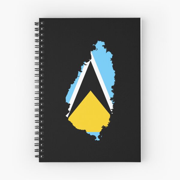 Item preview, Flag Map of Saint Lucia designed and sold by feether-store.