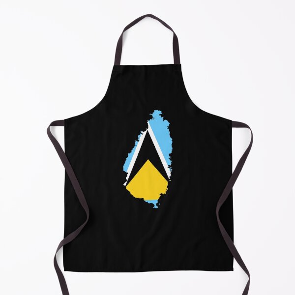 Item preview, Flag Map of Saint Lucia designed and sold by feether-store.