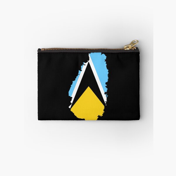 Item preview, Flag Map of Saint Lucia designed and sold by feether-store.