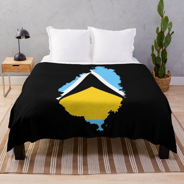 Item preview, Flag Map of Saint Lucia designed and sold by feether-store.