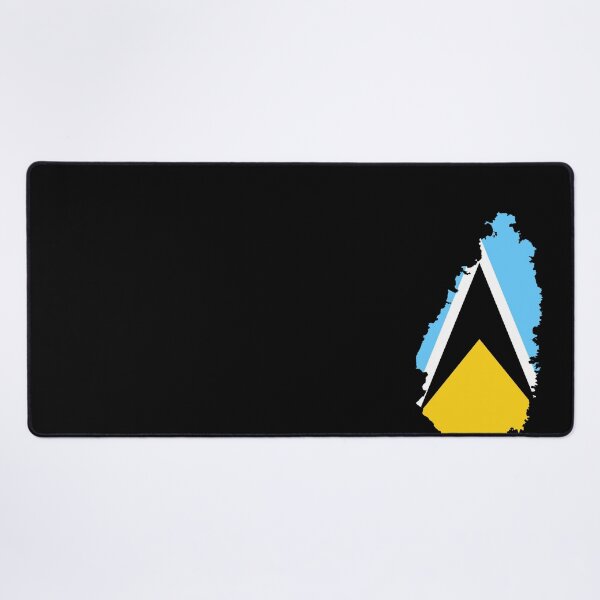 Item preview, Flag Map of Saint Lucia designed and sold by feether-store.