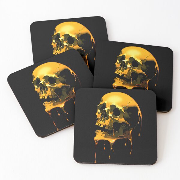 Item preview, Molten gold skull designed and sold by Glenbobagins.
