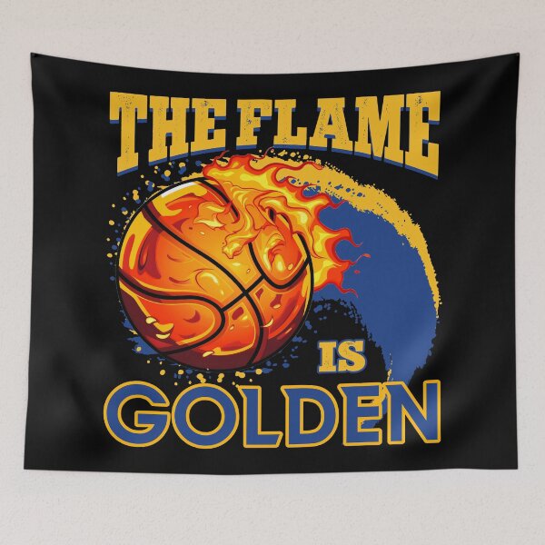 Item preview, THE FLAME IS GOLDEN - BASKETBALL designed and sold by FlutteringWings.